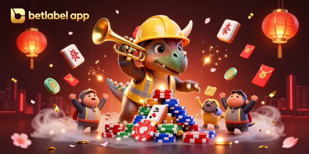 Experience the thrill of betting with the betlabel app, featuring vibrant characters and gaming elements.